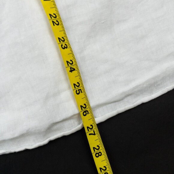 UNTUCKit Linen Shirt Men's Small Solid White Wrinkle Resistant Calvano - Picture 9 of 13